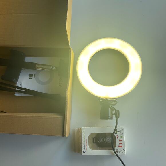 8'' Ring Light,w Extendable Tripod Stand, for Live Stream/Makeup/YouTube/TikTok - Picture 2 of 12